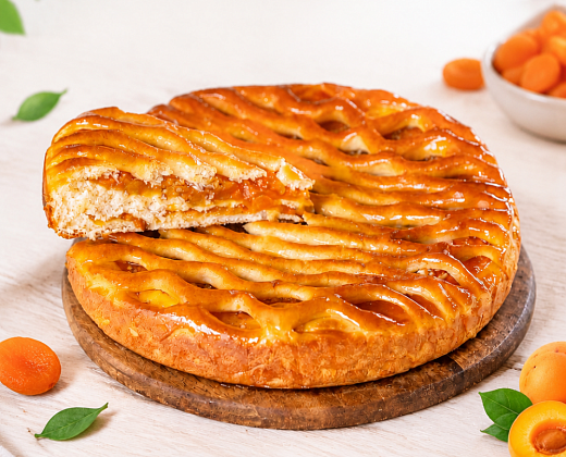 Пирог "Праздничный" с курагой