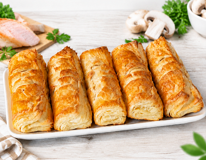 Слойка курица-грибы