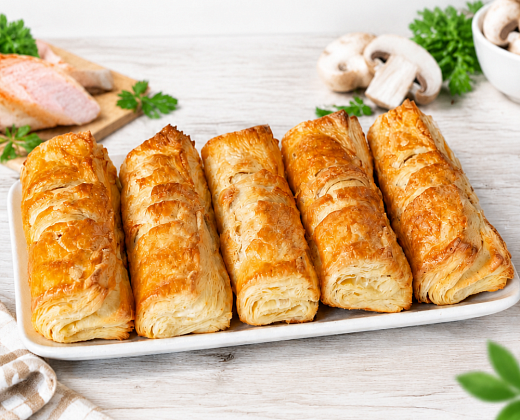 Слойка курица-грибы